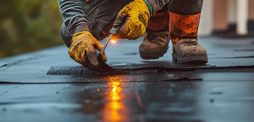 EPDM Roof Repair Tape Application in Bloomington