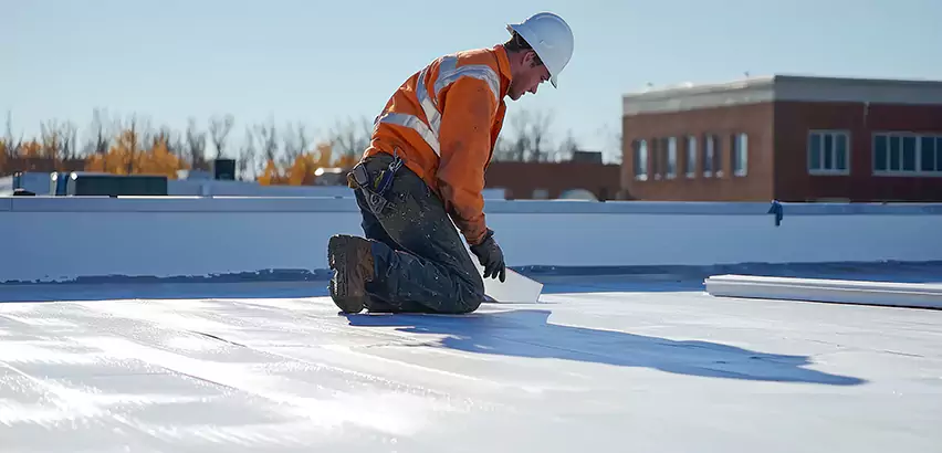 Flat Roof Drain Installation in Bloomington