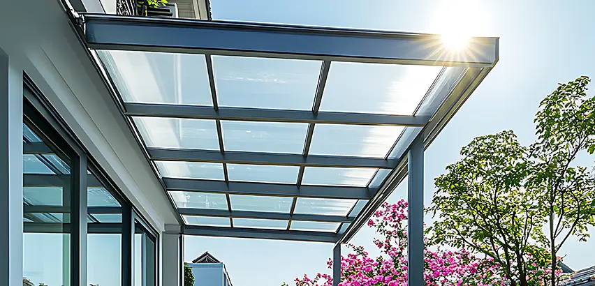 Glass Patio Roof Installation in Bloomington