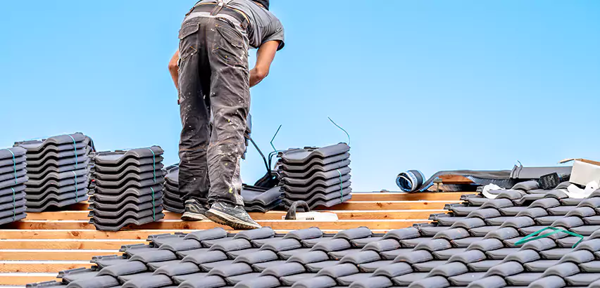 Replacing Tile Roof Underlayment in Bloomington